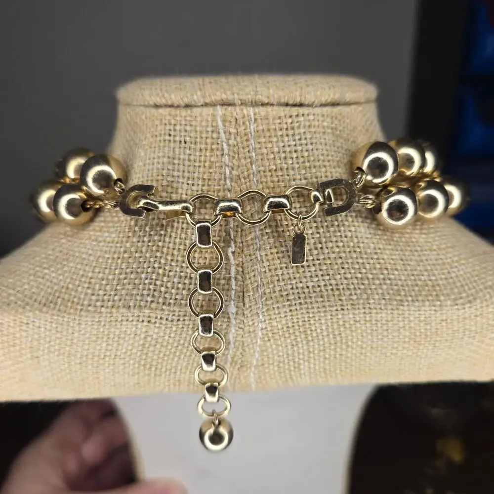 Monet Gold-Tone Two-Strand Beaded Necklace